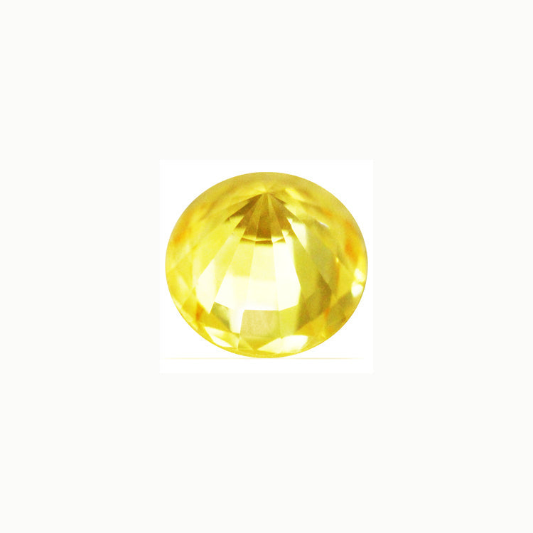 Yellow Sapphire Round 0.89 cts.