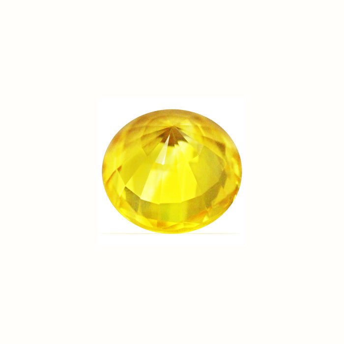 Yellow Sapphire Round .59cts.