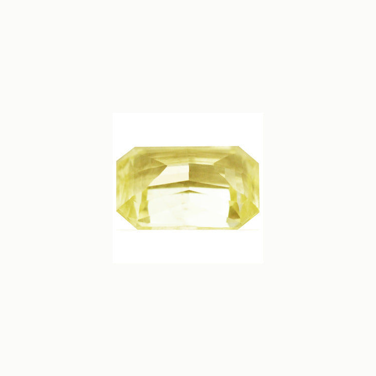 Yellow Sapphire Emerald Cut Untreated 1.34 cts.