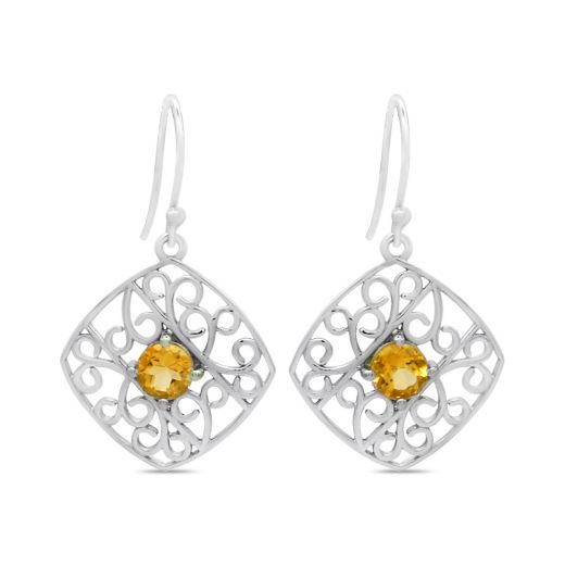 Citrine Dangling Earring