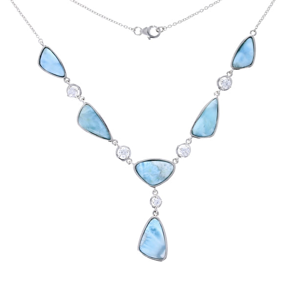 Larimar Rnd Necklace