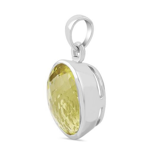 Elegant Lemon Quartz Pendant