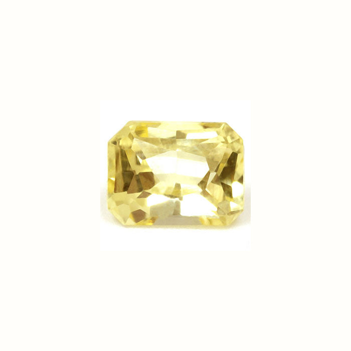 Yellow Sapphire Emerald Cut Untreated 1.12cts