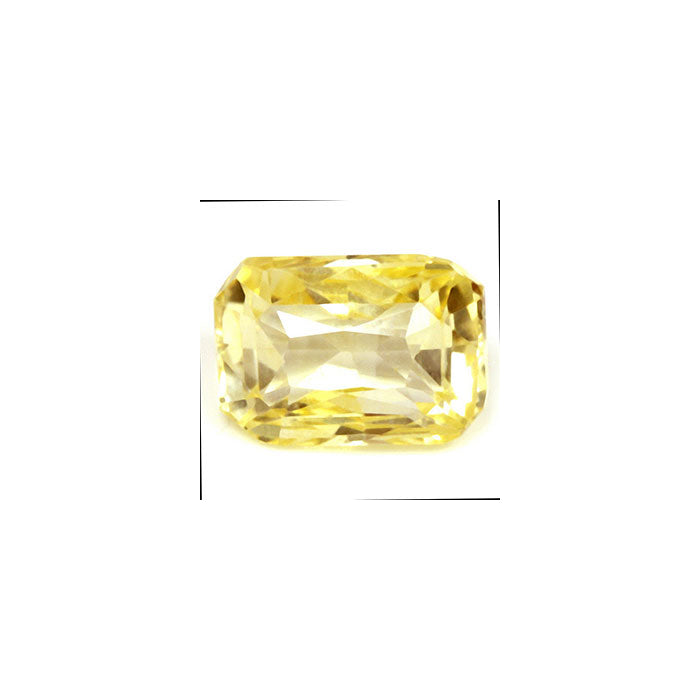 Emerald Cut Yellow Sapphire Untreated 1.93cts.