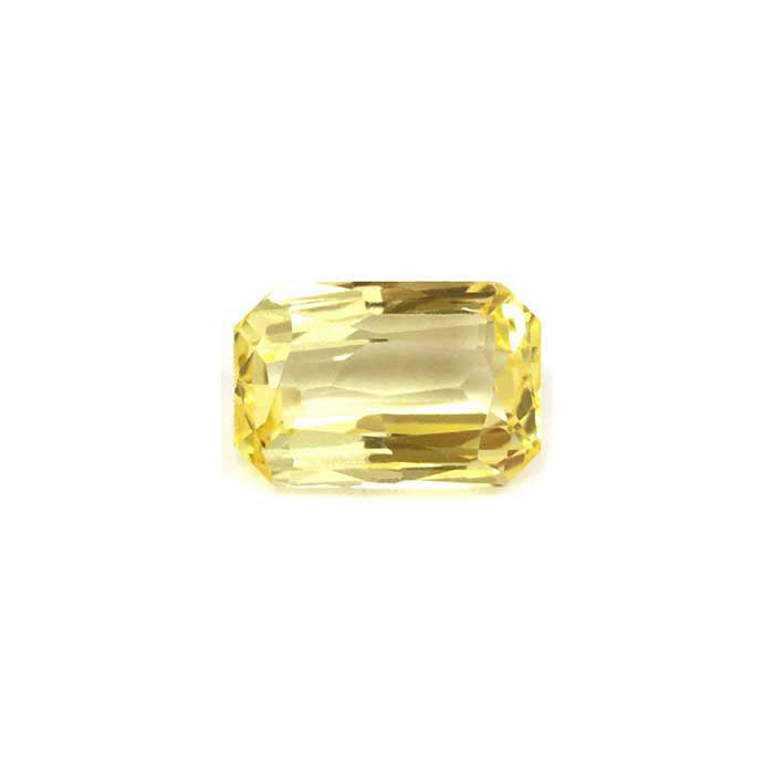 Yellow Sapphire Emerald Cut Untreated 1.52cts.