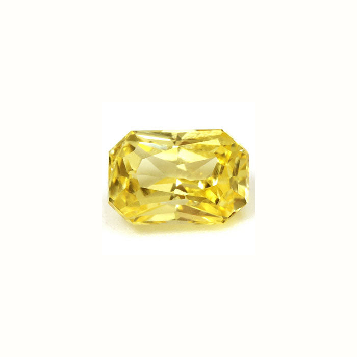 Yellow Sapphire Emerald Cut Untreated 0.98cts.