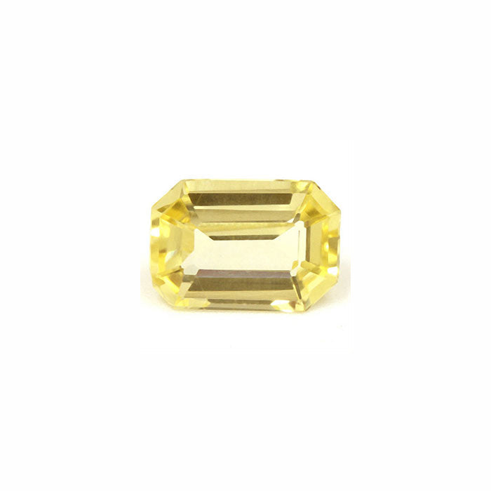 Yellow Sapphire Emerald Cut Untreated 0.98cts.
