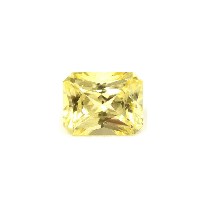 Emerald Cut Yellow Sapphire Untreated 1.68cts.