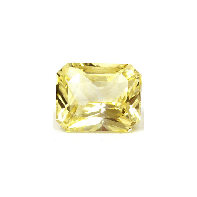 Emerald Cut Yellow Sapphire GIA Certified Untreated 2.01 cts.