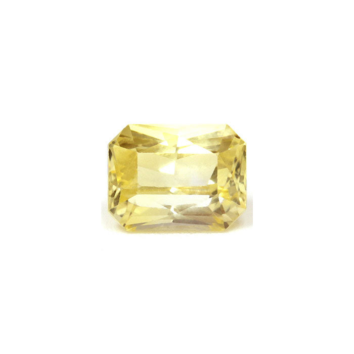 Yellow Sapphire Emerald Cut Untreated 1.59cts.