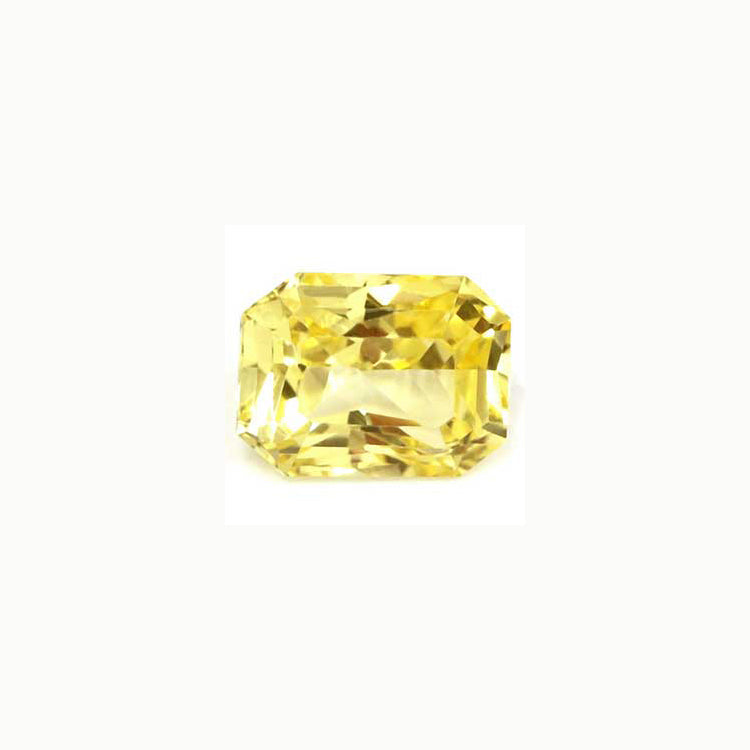 Yellow Sapphire Emerald Cut Untreated 0.93 cts.
