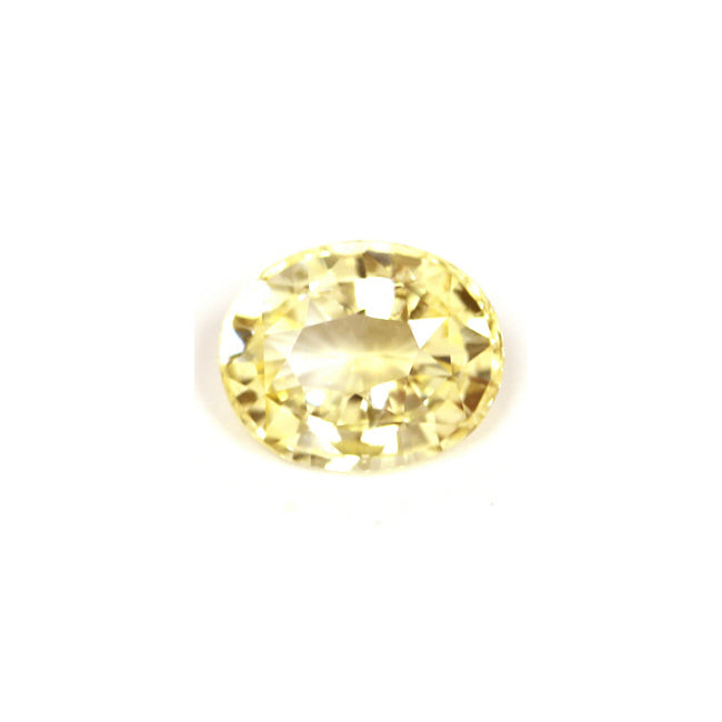 Yellow Sapphire Oval GIA Certified Untreated 3.59cts.