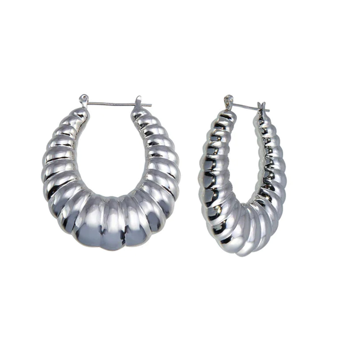 Bamboo Hoop Earrings