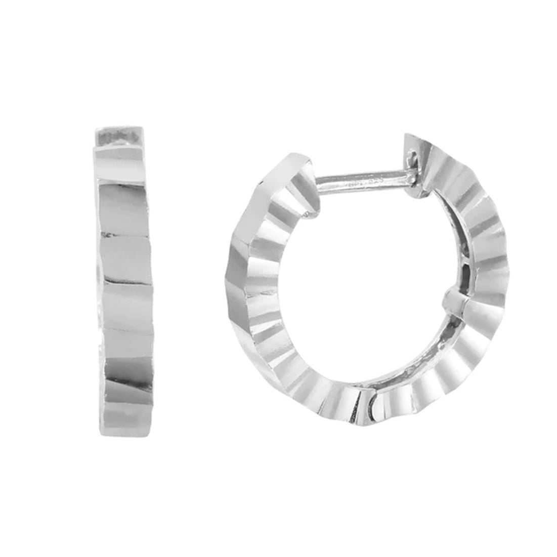 Radial huggie hoop