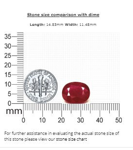 Ruby Oval GIA Certified 9.12 cts.