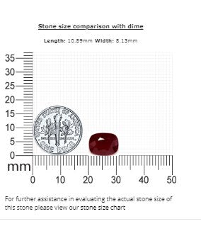 Ruby Cushion GIA Certified 4.48 cts.