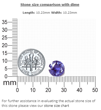 BLUE SAPPHIRE GIA Certified 5.04 cts. Round