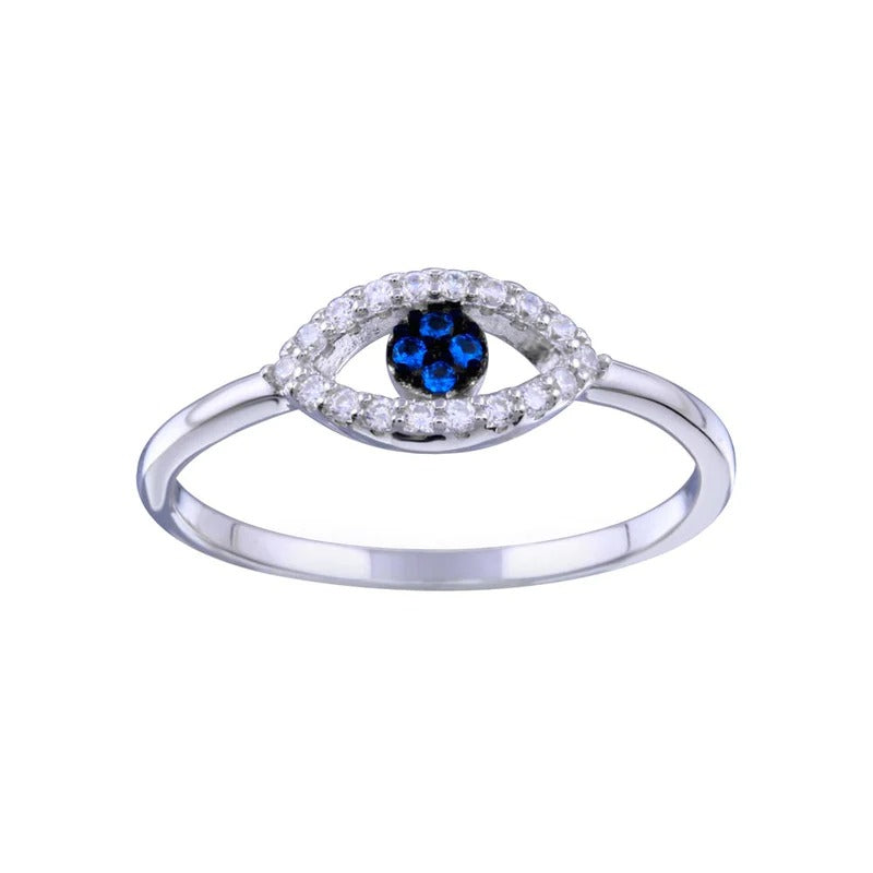 Blue Evil Eye Ring