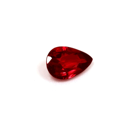 Ruby  Pear  Untreated 0.71 cts