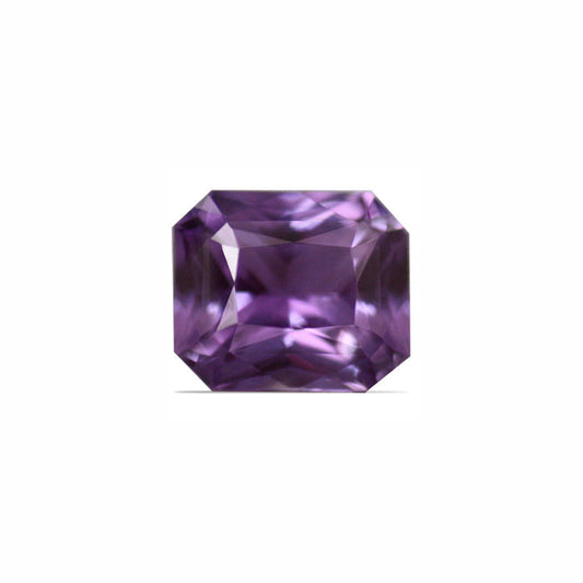 LAVENDER SAPPHIRE Emerald Cut 0.75 cts.