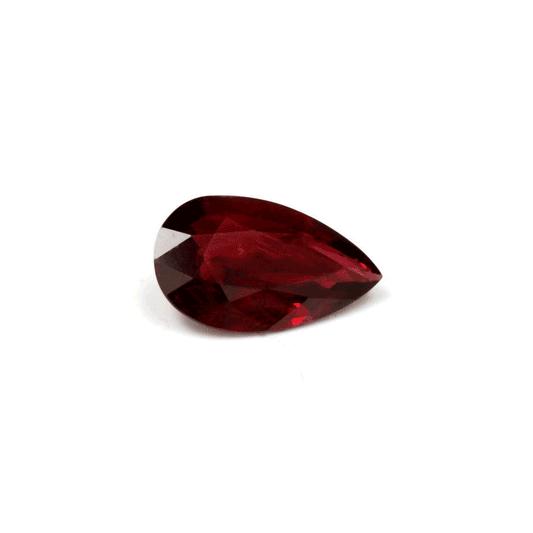 Ruby  Pear  GIA Certified Untreated 0.95 cts.