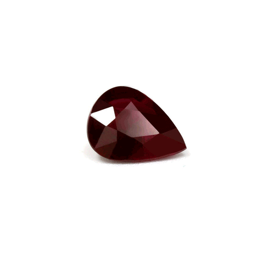 Ruby  Pear GIA  Certified 1.58 cts.