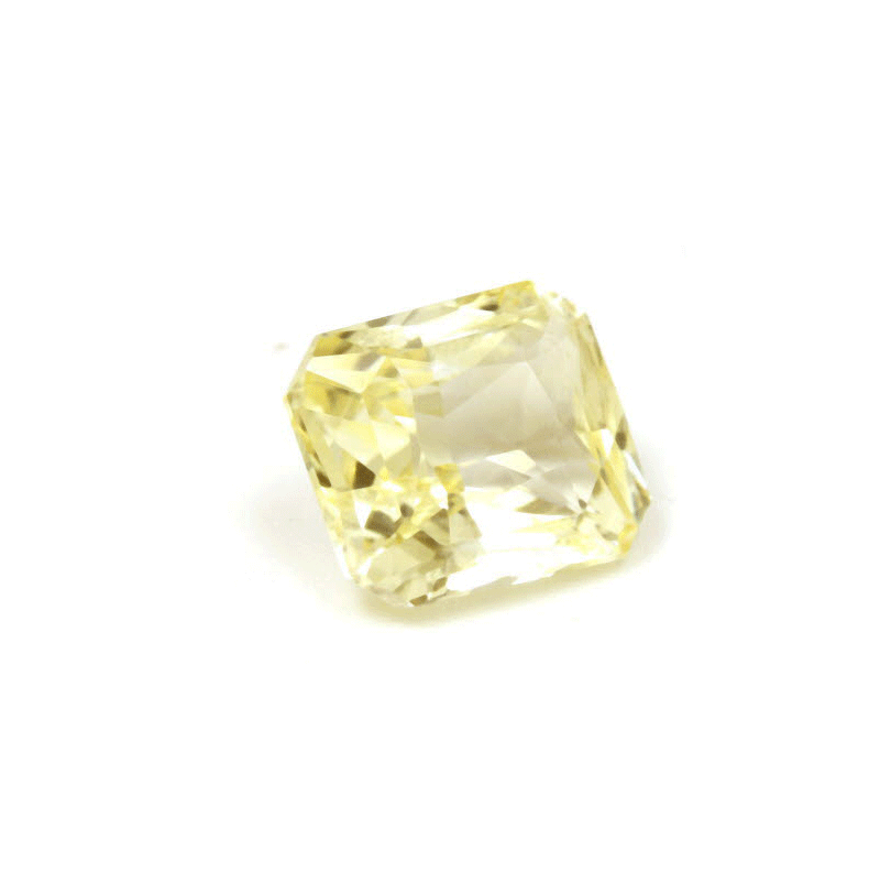 Emerald Cut Yellow Sapphire Untreated 2.05 cts.