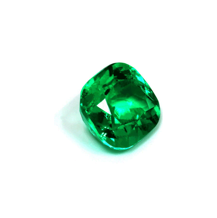 5.97 cts. Emerald Cushion AGL Certified