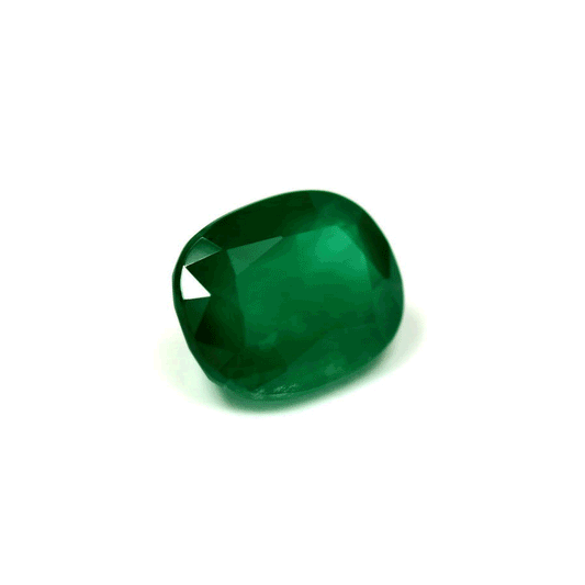 Emerald Cushion  GIA Certified 3.24 cts.