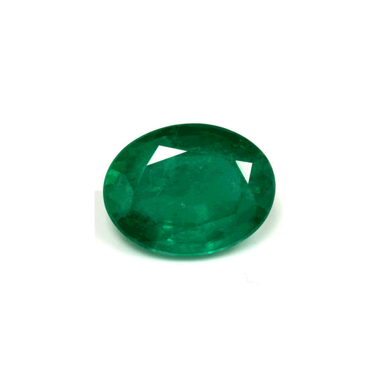 Green Emerald Oval GIA Certified Untreated 4.87 cts.