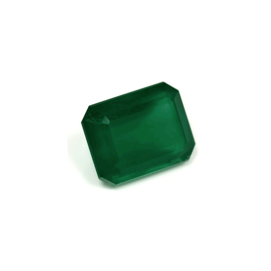 Green Emerald Cut Emerald GIA Certified Untreated 5.58 cts.