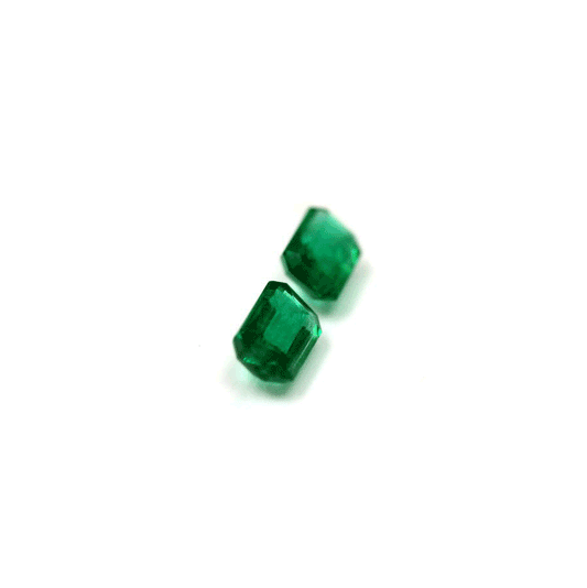 Emerald  Cut Emerald Matched Pair GIA Certified 5.13 cttw.
