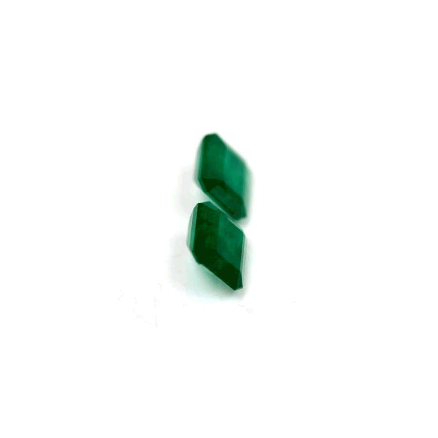 Emerald Cut Emerald Matched Pair GIA Certified 5.51 cttw.