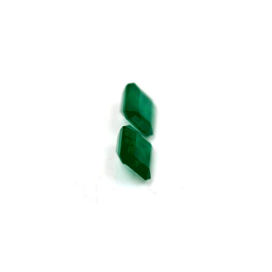 Emerald Cut Emerald  Matched Pair GIA Certified 2.64 cttw.