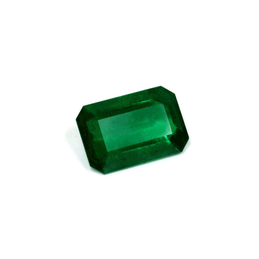 Green Emerald Cut Emerald GIA Certified 9.78 cts.