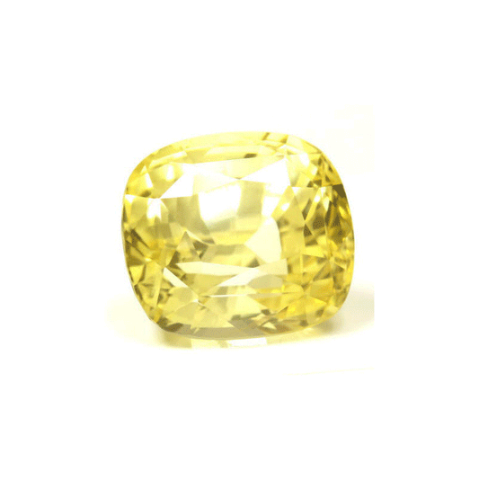 Yellow Sapphire Cushion GIA Certified Untreated  8.05cts.