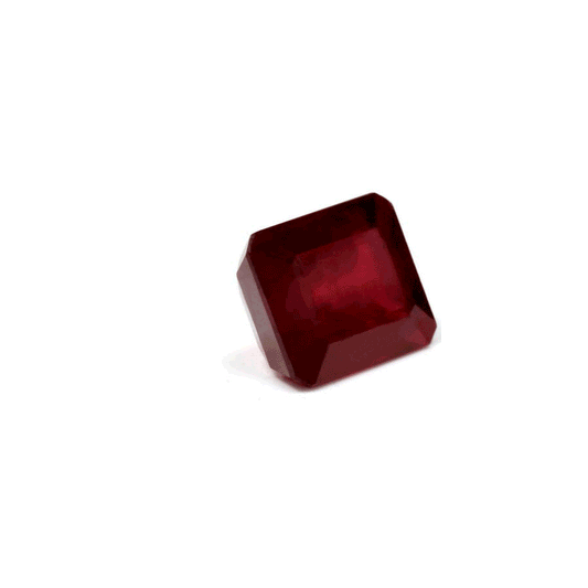 Emerald  Cut Ruby Composite 8.42 cts.