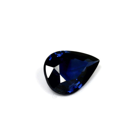 BLUE SAPPHIRE Pear 0.89  Carat