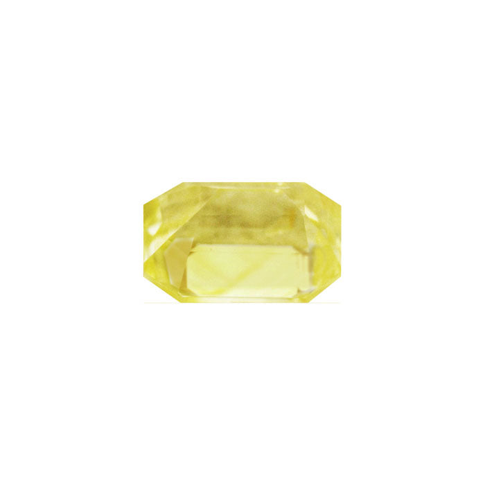 Yellow Sapphire . Emerald Cut Untreated 1.30  cts.