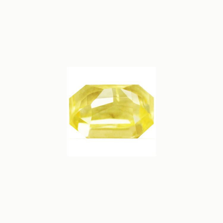 Yellow Sapphire  Emerald Cut Untreated 1.27 cts.
