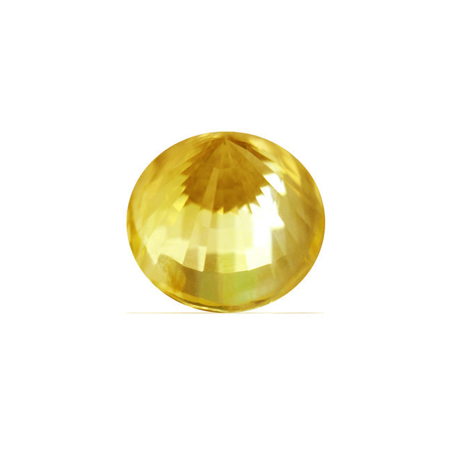 Yellow Sapphire Round GIA Certified Untreated 5.57 cts.