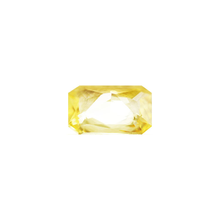 Yellow Sapphire  Emerald Cut Untreated 1.67 cts.