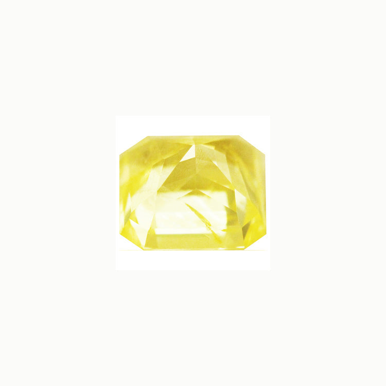Yellow Sapphire Emerald Cut Untreated 1.19  cts.