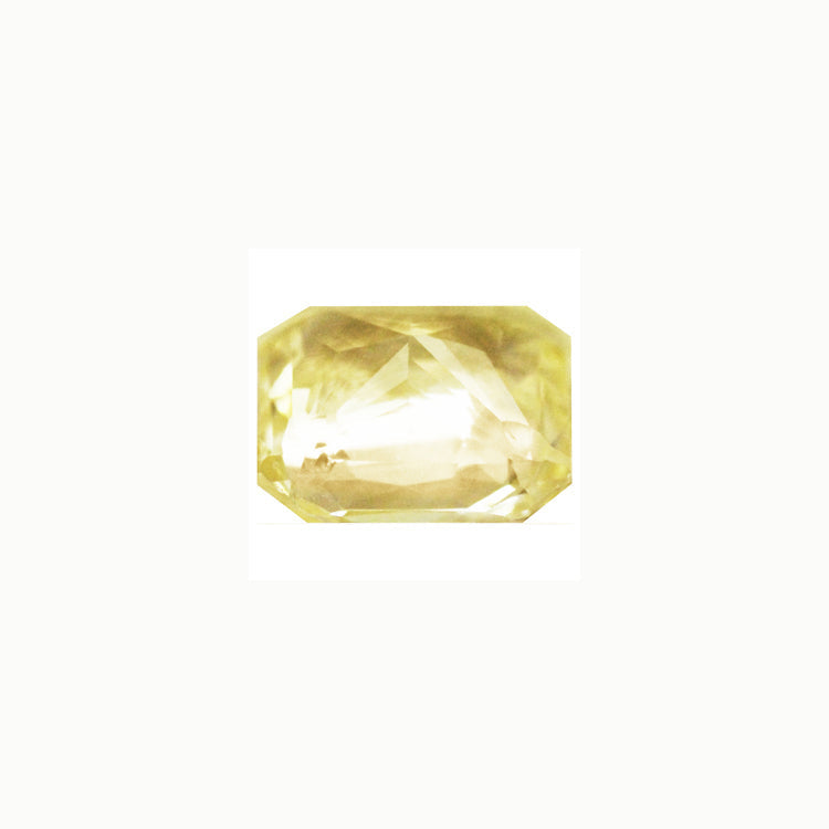 Yellow Sapphire Emerald Cut Untreated 1.26 cts.