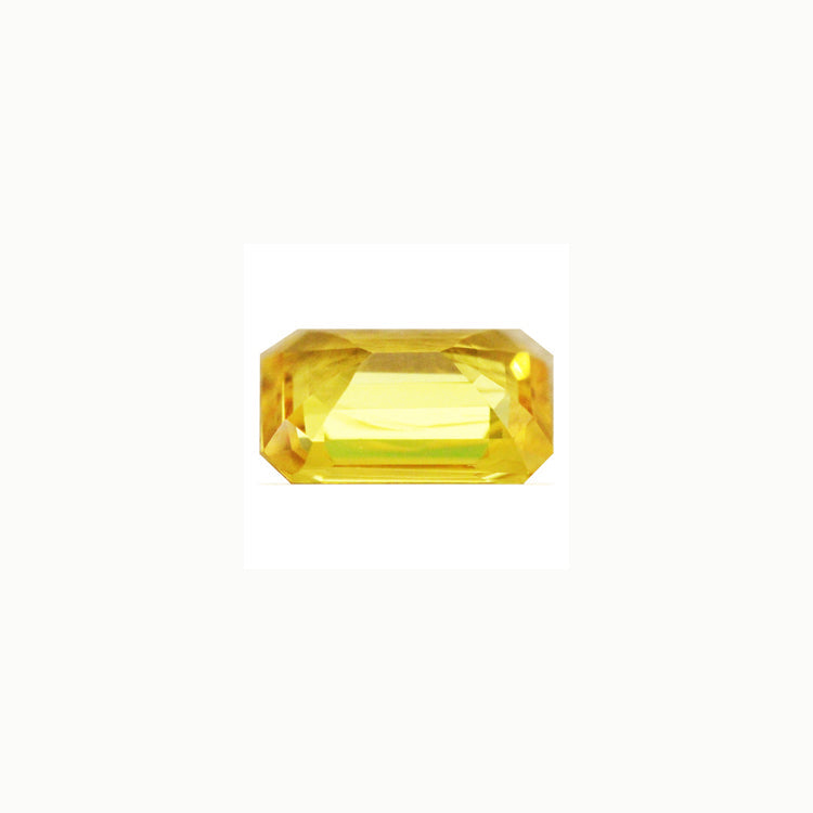 Yellow Sapphire  Emerald Cut  1.55 cts.