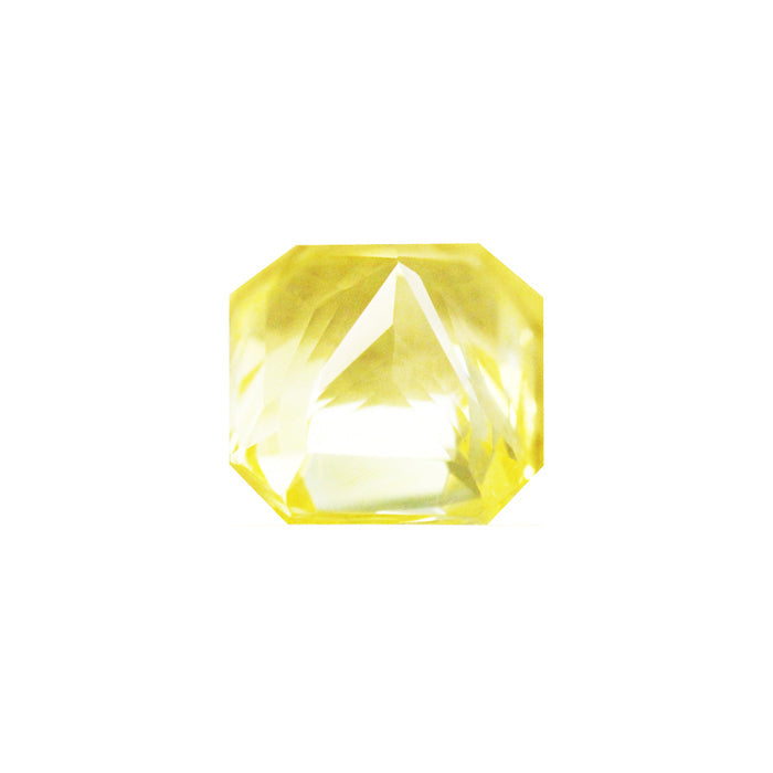 Emerald Cut Yellow Sapphire GIA Certified Untreated 3.34 cts.