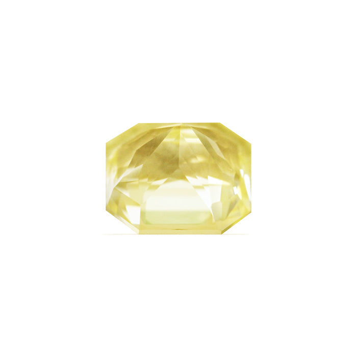 Emerald Cut Yellow Sapphire GIA Certified Untreated 5.33 cts.