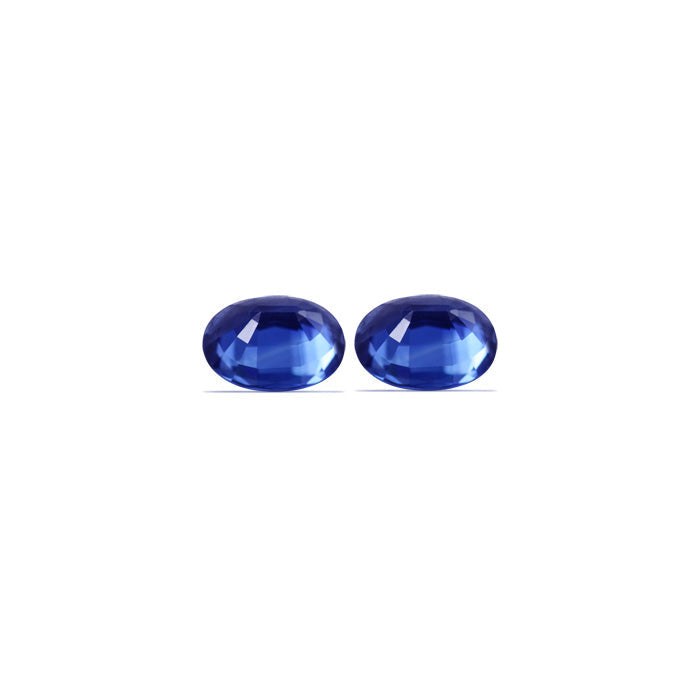BLUE SAPPHIRE GIA Certified Untreated  4.60 cttw. Oval Matched Pair
