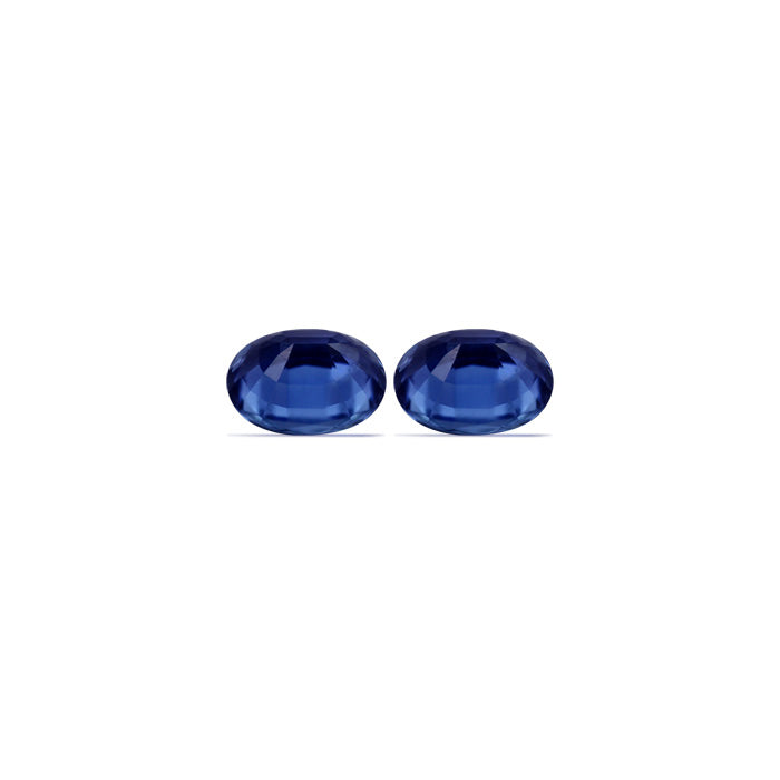 BLUE SAPPHIRE GIA Certified Untreated 4.85 cttw. Oval Matched Pair
