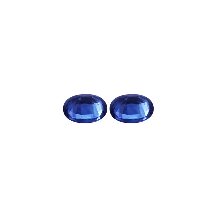 BLUE SAPPHIRE GIA Certified Untreated 4.59 cttw. Oval Matched Pair